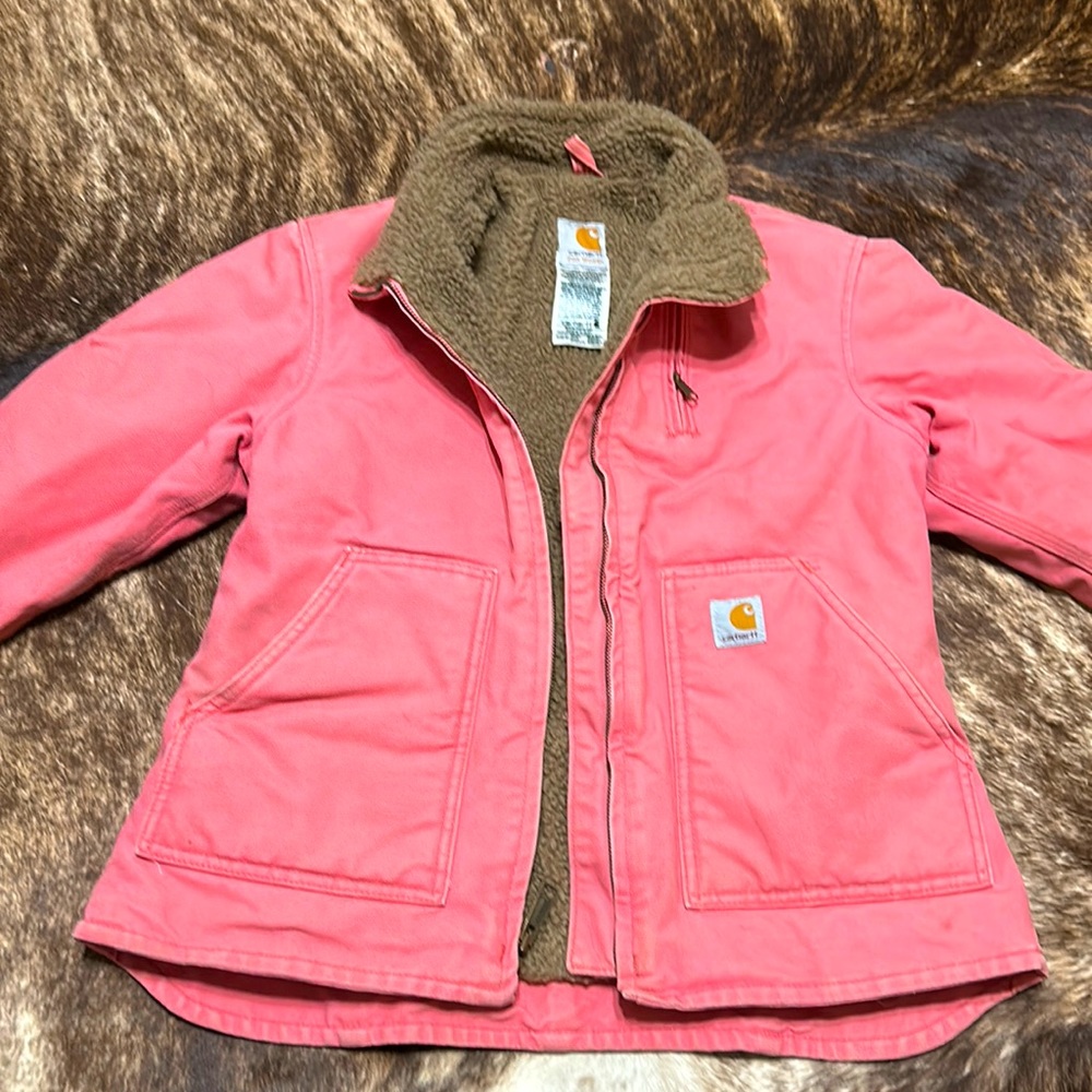 Pink Women’s Carhartt Jacket SMALL